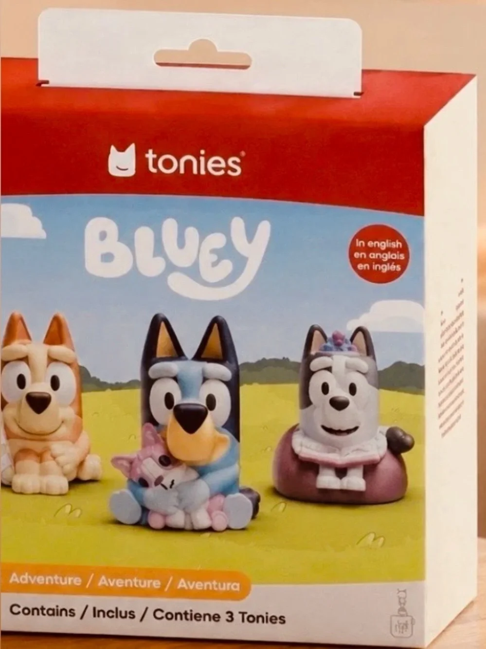 Tonies Bluey Character Pack - Tonies Brand Blue, Peach, Purple